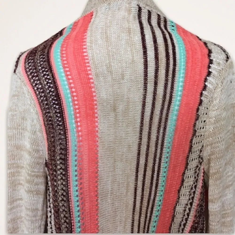 Bonfire Open Knitted Cardigan- Buttons - Picture 5 of 6